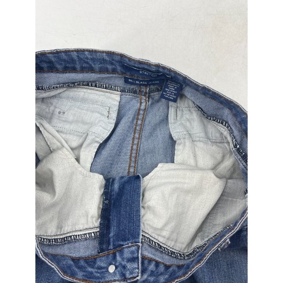 Bill Blass Mid Rise Medium Wash Straight Leg Button Pockets Denim Jeans Size 14 - Picture 9 of 16